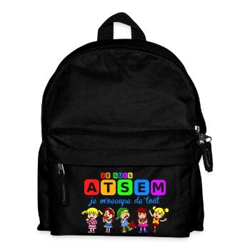 je suis atsem - Kids' Backpack - black - Front
