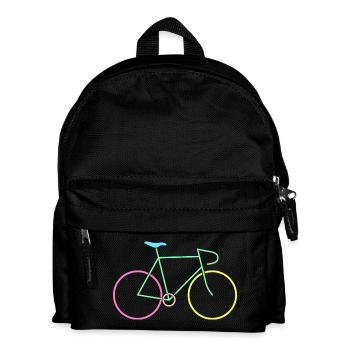 Racing bike colorful - Kids' Backpack - black - Front