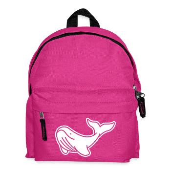 Baleine majestueuse – Design Océan & Bien-être Animal - Sac à dos Enfant - fuchsia - Devant