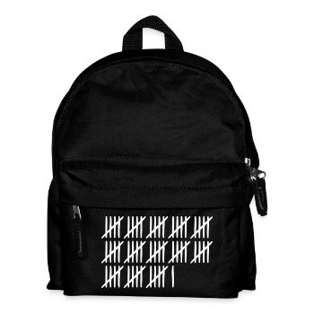 66. Geburtstag Strichliste 66 Jahre alt - Kinder Rucksack - Schwarz - Vorne