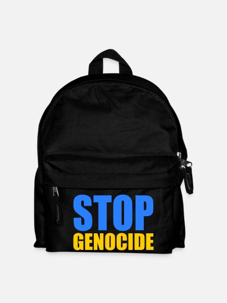 Stop genocide - Kids' Backpack - black