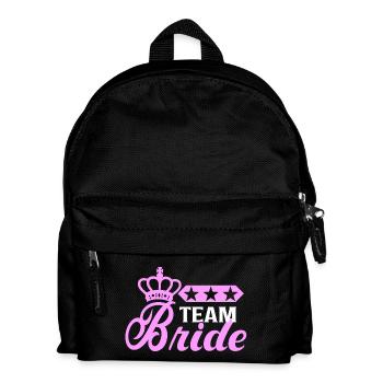 Bachelorette Team Bride Wedding bachelorette party - Kids' Backpack - black - Front