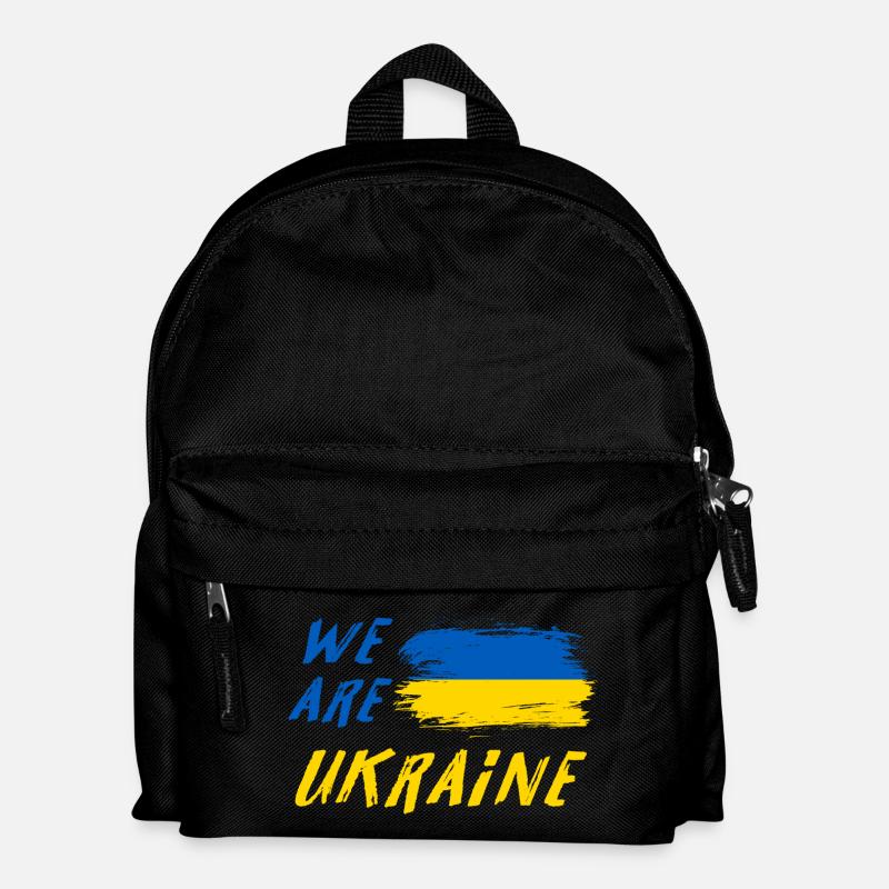 Wir sind Ukraine - Kinder Rucksack - Schwarz