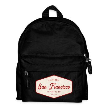 San Francisco Vintage Schild - Kinder Rucksack - Schwarz - Vorne