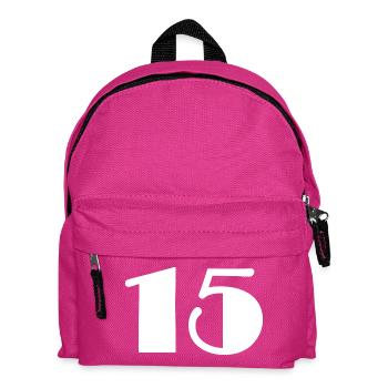 15. 15 ANS. 15e ANNIVERSAIRE. ANNIVERSAIRE 15 ANS. - Sac à dos Enfant - fuchsia - Devant
