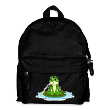 Funny frog - Kids' Backpack - black - Front