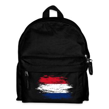 Holland flag used - Kids' Backpack - black - Front
