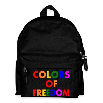 Colors of freedom - Kids' Backpack - black - Front