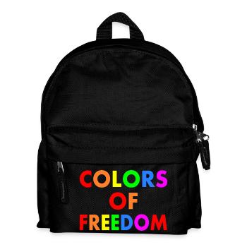 Colors of freedom - Kids' Backpack - black - Front