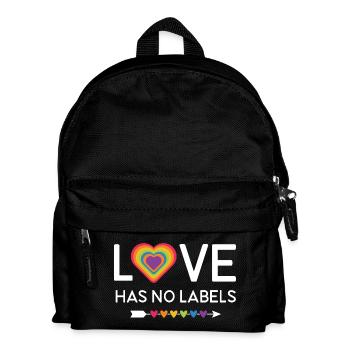 LGBT Pride Month - Love Has No Labels - Kids' Backpack - black - Front