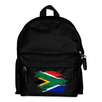 Südafrika Flagge used - Kinder Rucksack - Schwarz - Vorne