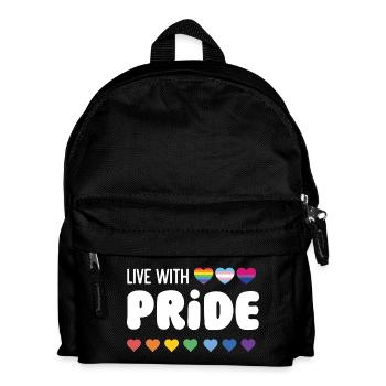 LGBTQ Pride Month - Live with Pride - Kids' Backpack - black - Front