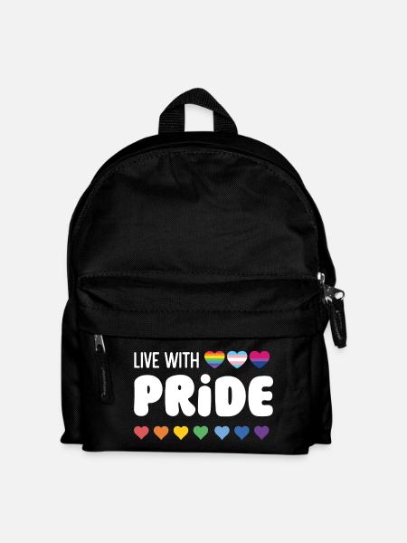LGBTQ Pride Month - Live with Pride - Kids' Backpack - black