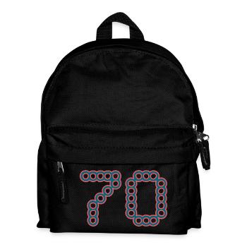 70. 70 ANS. 70e ANNIVERSAIRE. ANNIVERSAIRE 70 ANS. - Sac à dos Enfant - noir - Devant