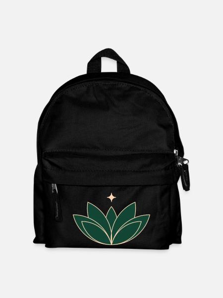 Lotus Lotusblüte - Kinder Rucksack - Schwarz