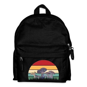 Mycological Sunset Pattern - Kids' Backpack - black - Front