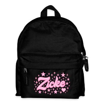spitzname Spruch / typisch y2k design - Kinder Rucksack - Schwarz - Vorne