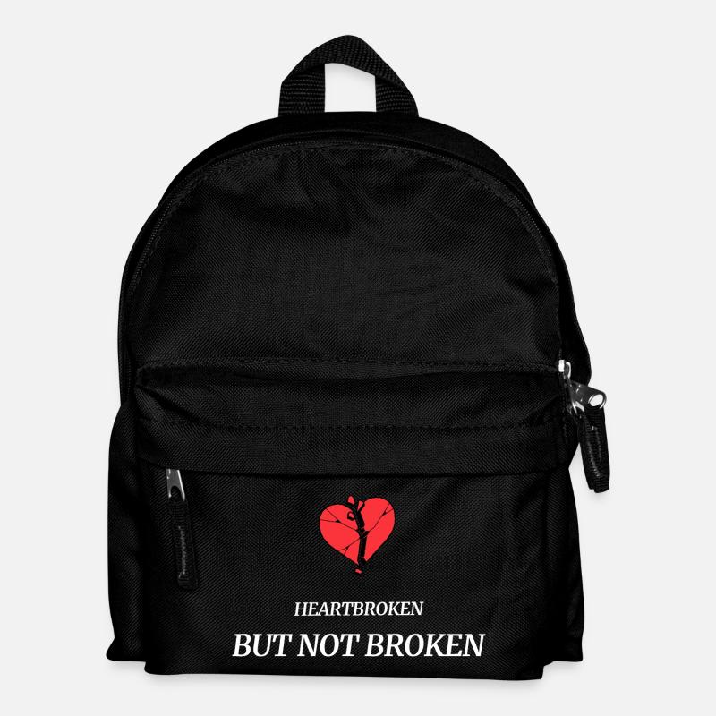 heartbroken_but_not_broken - Kids' Backpack - black