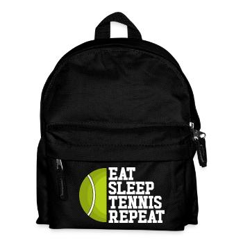 Eat Sleep Tennis Repeat Tennis - Kids' Backpack - black - Front
