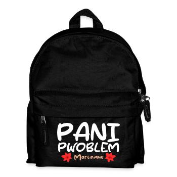 Pani Pwoblem Martinique Antillen Kreolischer Humor - Kinder Rucksack - Schwarz - Vorne