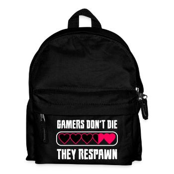 Gamer Herz Botschaft - Kinder Rucksack - Schwarz - Vorne