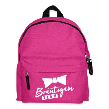 Bräutigam Team - Kinder Rucksack - Fuchsia - Vorne