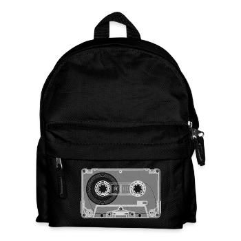 Cassette Retro Print - Sac à dos Enfant - noir - Devant