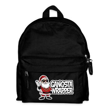 Gangsta Wrapper Père Noël Design - Sac à dos Enfant - noir - Devant