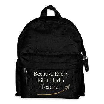 Flight Instructor Cfi Pilot Aviation Instructor - Kids' Backpack - black - Front