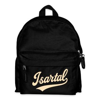 Isartal Schriftzug   - Kinder Rucksack - Schwarz - Vorne