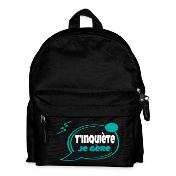 Keine Sorge, ich schaffe es - Kinder Rucksack - Schwarz - Vorne