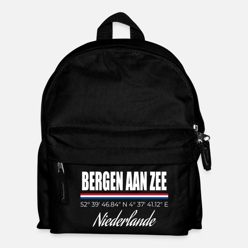 Bergen aan Zee - Kinder Rucksack - Schwarz