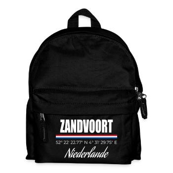 Zandvoort - Kinder Rucksack - Schwarz - Vorne