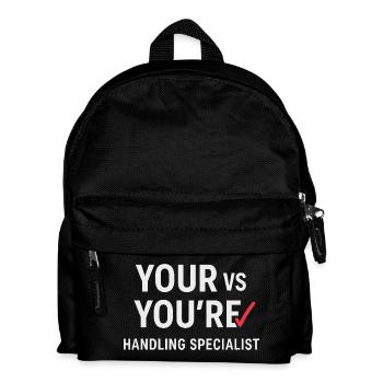 Grammatik Oxford Comma Language Rules - Kinder Rucksack - Schwarz - Vorne