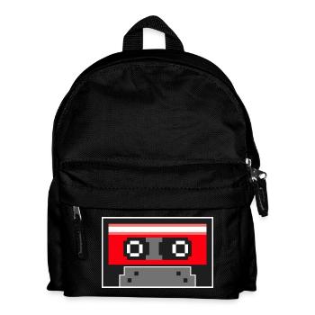 Pixel Art Cassette Tape - Sac à dos Enfant - noir - Devant