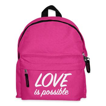 L’amour est possible - Scénario romantique minimaliste - Sac à dos Enfant - fuchsia - Devant