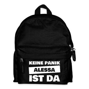 First name Alessa - Kids' Backpack - black - Front