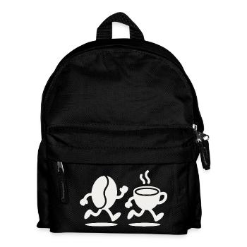 Caffeine Sprint : course aux haricots et aux tasses - Sac à dos Enfant - noir - Devant