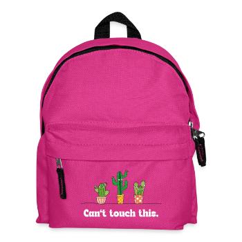 Impossible de toucher à ça – Drôle de dicton sur le cactus - Sac à dos Enfant - fuchsia - Devant