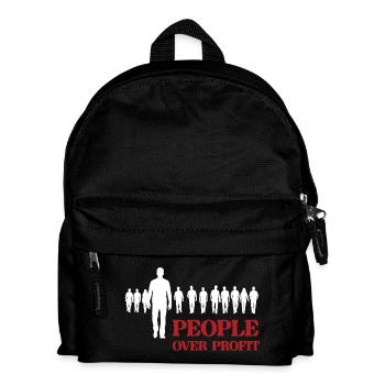 People Over Profit - Kids' Backpack - black - Front
