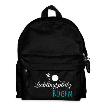 Baltic Sea Island FAVORITE PLACE RÜGEN Fun - Kids' Backpack - black - Front