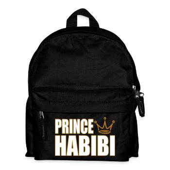 Prince Habibi – Royal Arabic Love Statement Design - Kinder Rucksack - Schwarz - Vorne