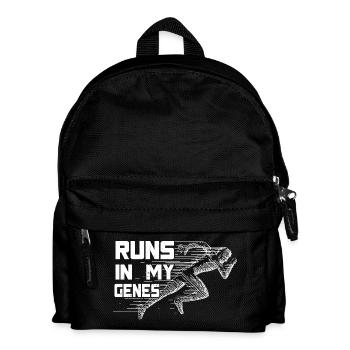 Course de marathon dans mon cadeau de course génétique - Sac à dos Enfant - noir - Devant