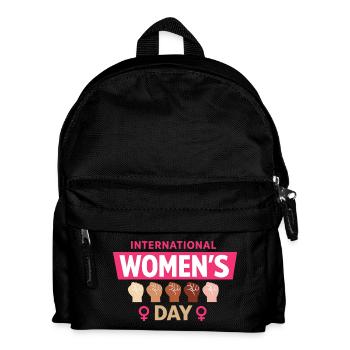 Don de la Girl Power pour la Journée internationale des femmes - Sac à dos Enfant - noir - Devant