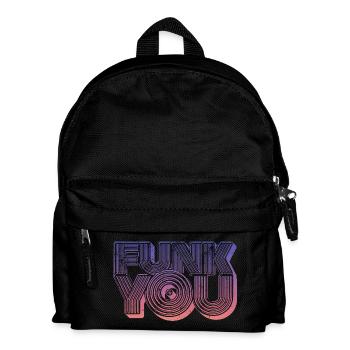 Funk You Vintage - Kinder Rucksack - Schwarz - Vorne
