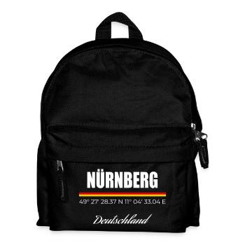Nürnberg - Kinder Rucksack - Schwarz - Vorne