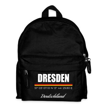 Dresden - Kinder Rucksack - Schwarz - Vorne