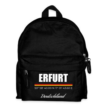 Erfurt - Kinder Rucksack - Schwarz - Vorne