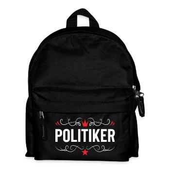 Politiker Beruf - Kinder Rucksack - Schwarz - Vorne