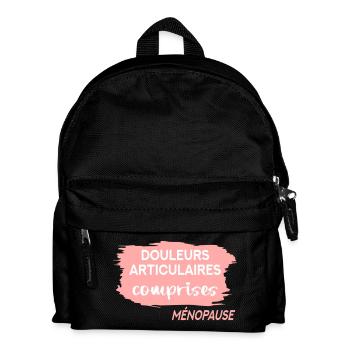 Douleurs Articulaires Ménopause - France - Sac à dos Enfant - noir - Devant